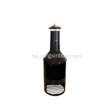 Babban lambun waje Chimenea Black Fire Pit